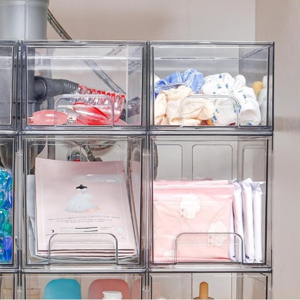 Clear Stackable Storage Organizers